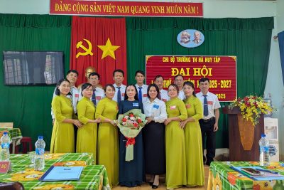 CHI BỘ TRƯỜNG TIỂU HỌC HÀ HUY TẬP TỔ CHỨC ĐẠI HỘI CHI BỘ NHIỆM KỲ 2025-2027